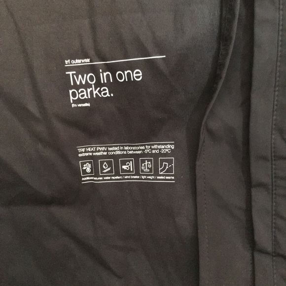 Zara Two in One parka Jacket. Size is medium - Picture 11 of 14
